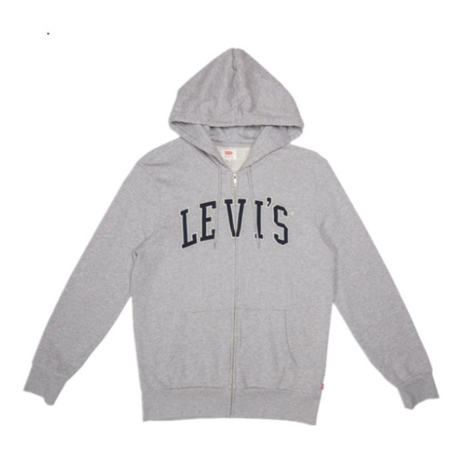 【情人节 限时抢购】Levi's 字母刺绣连帽拉链卫衣