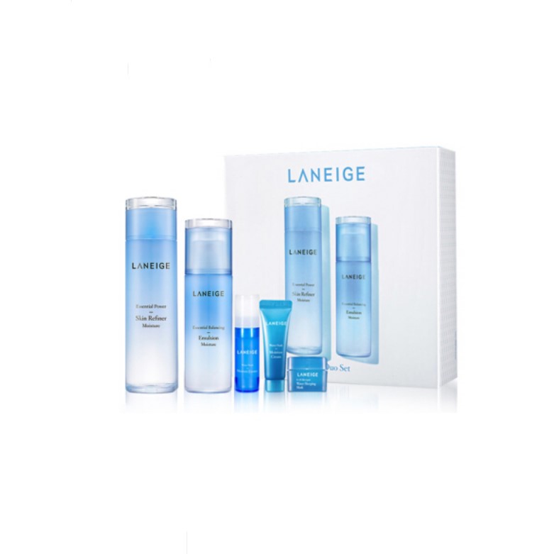 兰芝(LANEIGE) 水库凝肌水乳护肤品套装礼盒5件套