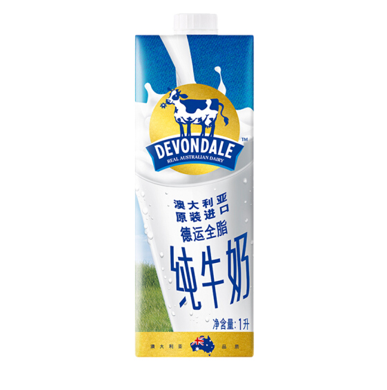 德运 (Devondale) 全脂纯牛奶1L*10