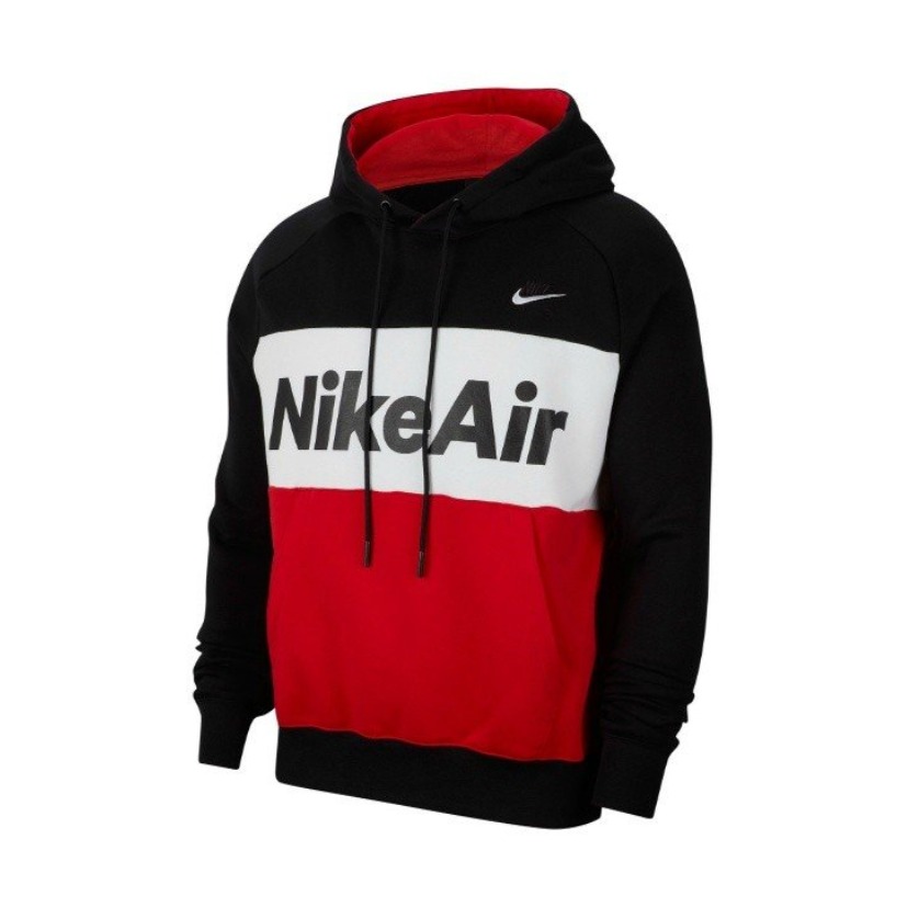 【多買多折】Nike Air 拼接運(yùn)動加絨連帽衛(wèi)衣