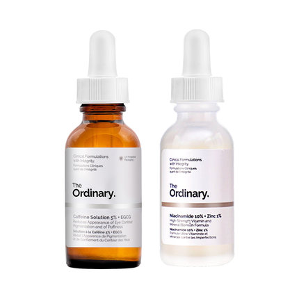 【天猫38节】The Ordinary 烟酰胺锌精华+咖啡因精华套装30ml*2