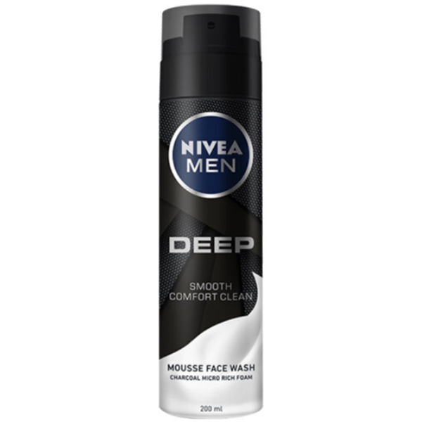 38搶購(gòu)！妮維雅(NIVEA)男士深黑DEEP潔面慕斯200ml