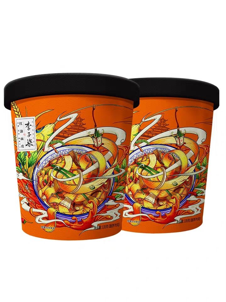 【天猫38节】李子柒红油面皮香辣速食方便面泡面食品干拌面擀