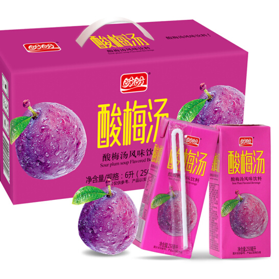 【京东女神节】盼盼 酸梅汤 250ml*24盒