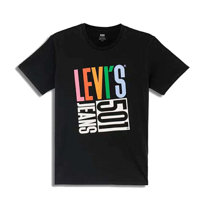 【京东女神节】Levi's 黑色501印花短袖T恤