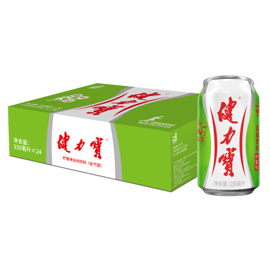 健力寶 檸蜜味運(yùn)動(dòng)碳酸飲料 330ml*24罐