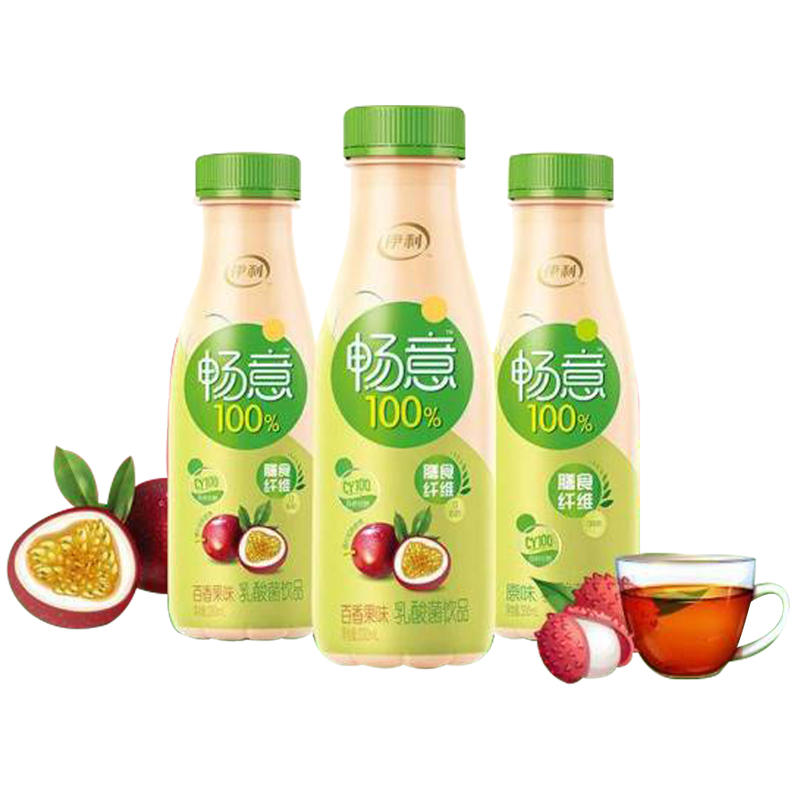 伊利 畅意100%乳酸菌饮品 330ml*12瓶