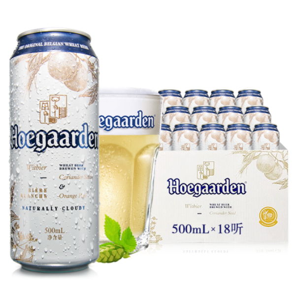 福佳（Hoegaarden）比利時風味精釀啤酒500ml*18聽