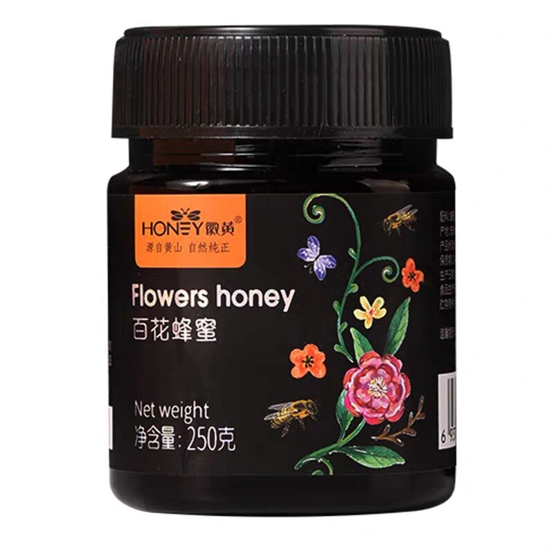 第二件5元  徽黄 蜂蜜高山纯正土蜂蜜天然农家自产百花蜜250g