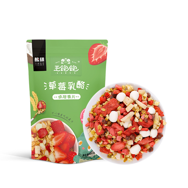 ?王飽飽 草莓乳酪烘培燕麥片400g