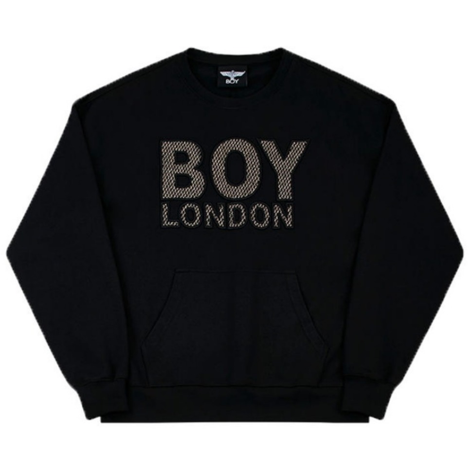 【京东春尚新】Boy London 2020休闲刺绣字母印花圆领卫衣