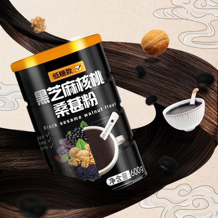 鮮員外黑芝麻糊核桃黑豆粉600g