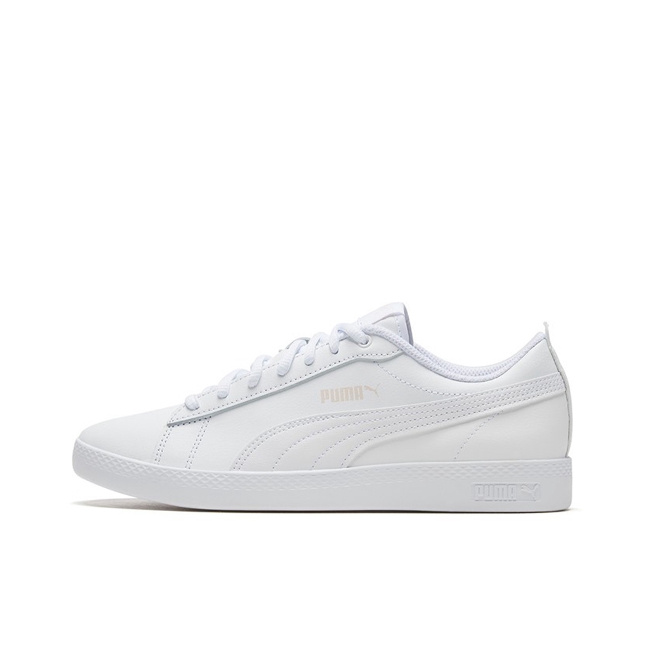 推荐商品：Puma/彪马 Smash 板鞋 防滑耐磨轻便透气休闲复古运动情侣 纯白/粉标