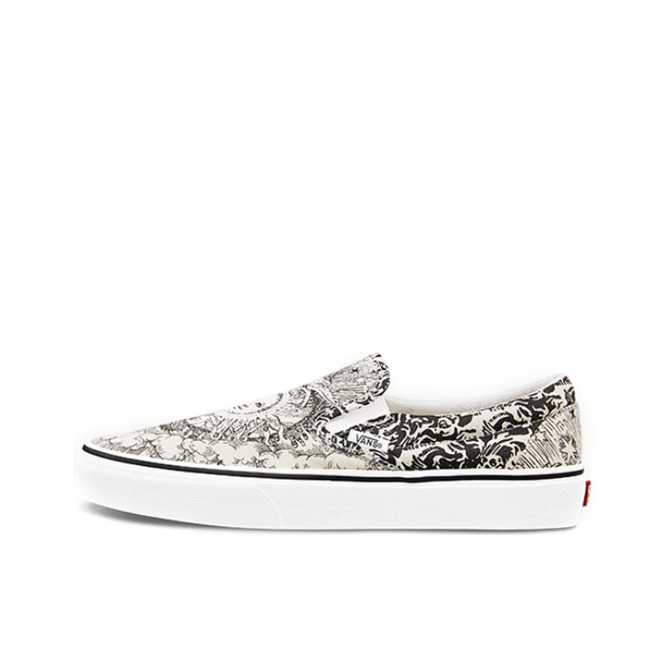 推荐商品：Vans/范斯 Classic Slip-on 防滑 简约 棋盘格 一脚蹬 百搭 休闲 帆布鞋 太阳印花