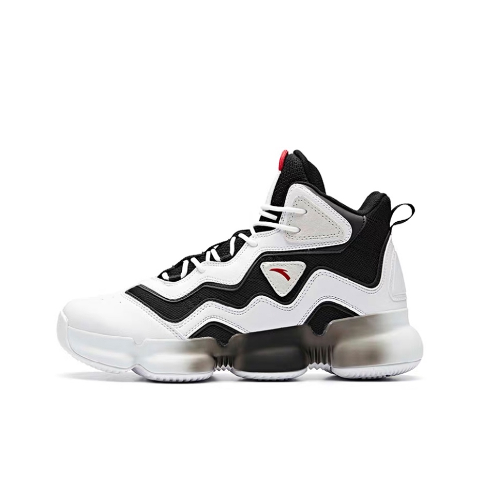 推荐商品：安踏 御空系列 2代 耐磨 篮球鞋 91941182 白黑色