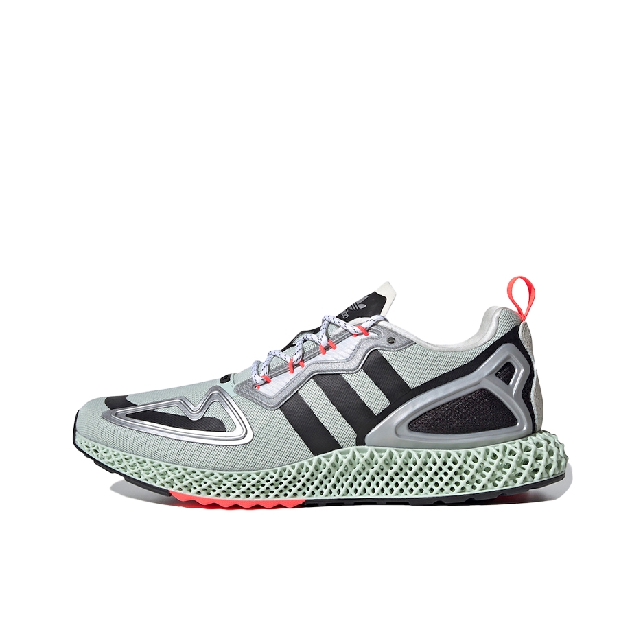 推荐商品：adidas Originals ZX 2K 4D 防滑耐磨 轻便透气 舒适 复古 跑鞋 浅绿/黑色/信号粉
