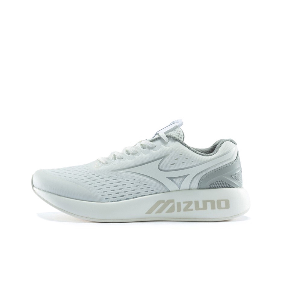 推荐商品：Mizuno/美津浓 PI Mono 织物 耐磨透气 轻便回弹 百搭 网布 跑步 运动休闲鞋 白灰