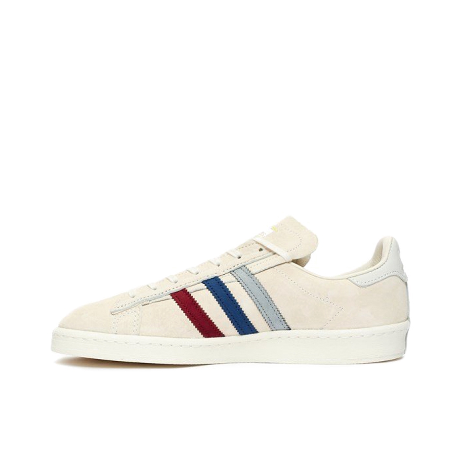 推荐商品：adidas originals Campus 80s 板鞋 复古减震透气防滑轻便休闲舒适耐磨低帮时尚潮流 Recouture联名/米白/灰色/蓝色