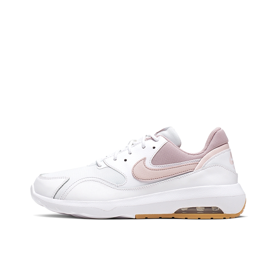 推荐商品：Nike Air Max Nostalgic 运动休闲鞋 舒适耐磨防滑轻便透气复古织物气垫 White/Pink 白粉