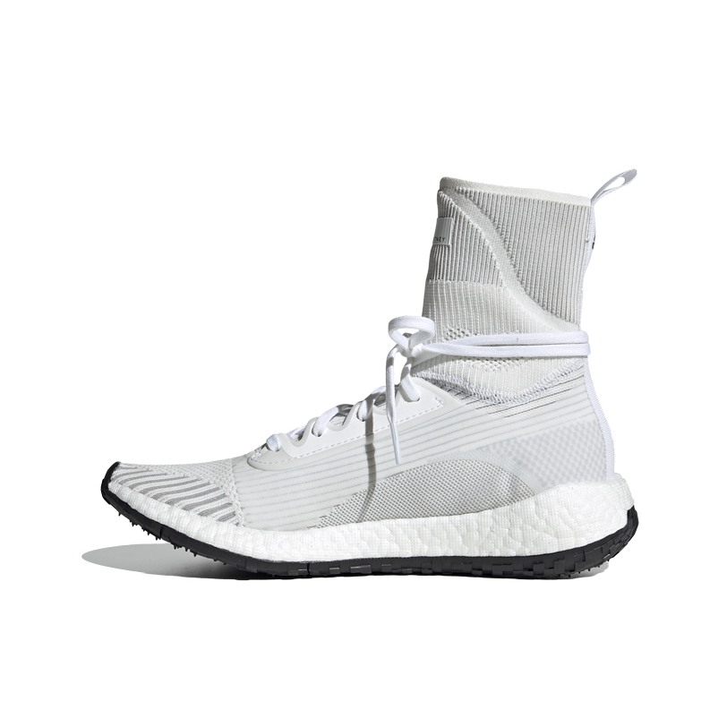 推荐商品：adidas Pulseboost HD 减震支撑 防滑耐磨 轻便透气 跑鞋 白色/纯质灰