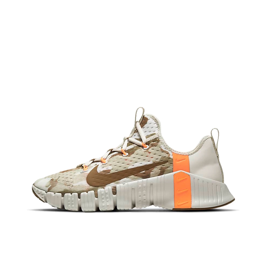 推荐商品：Nike Free Metcon 3 耐磨 网布 织物 支撑 防滑 训练鞋 浅骨色/育空棕/荷兰橙/育空棕