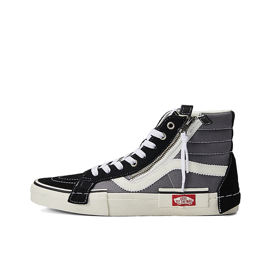推荐商品：Vans/范斯 SK8-Hi 板鞋 潮流经典拼接复古街头厚底 白灰黑