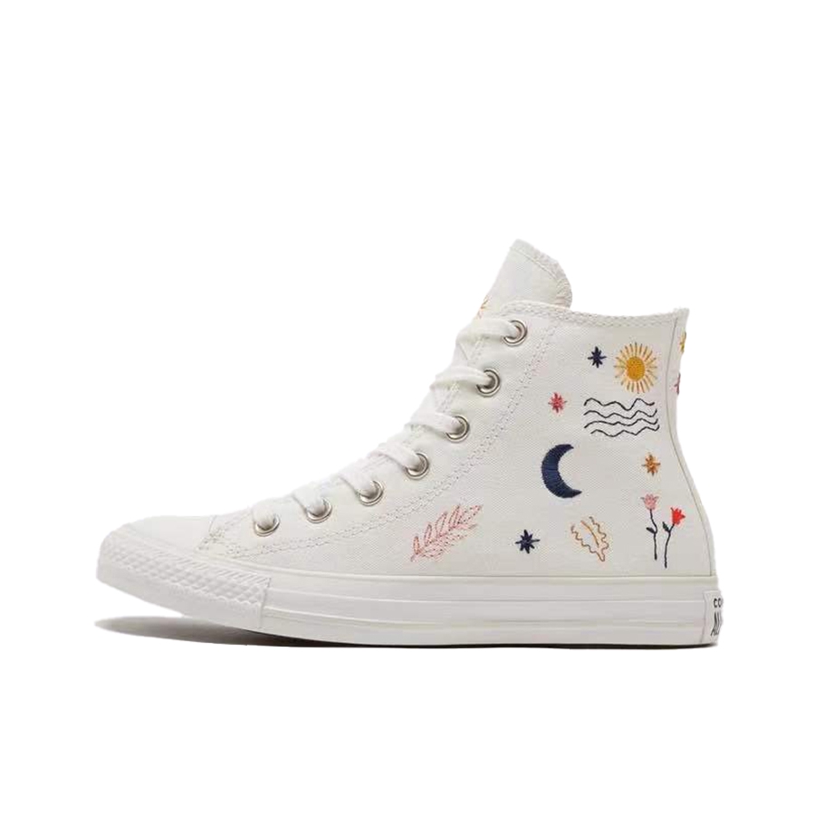 推荐商品：Converse/匡威 Chuck Taylor All Star 帆布鞋 常青款轻便防滑耐磨百搭复古圆头减震贴合高帮 象牙白