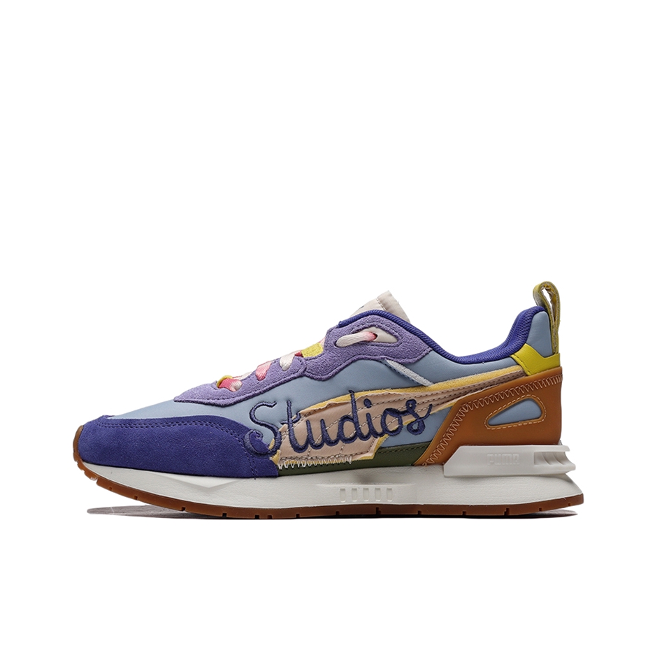 推荐商品：Puma/彪马 Mirage Mox 运动休闲鞋 舒适耐磨防滑减震轻便透气复古圆头 KidSuper Studios联名/蓝色/流沙