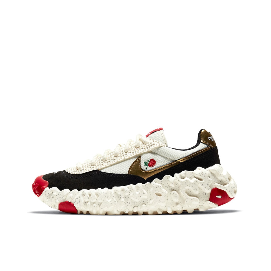 推荐商品：Nike OverBreak SP 运动休闲鞋 防滑耐磨减震复古包裹性 乳白/黑色/金色