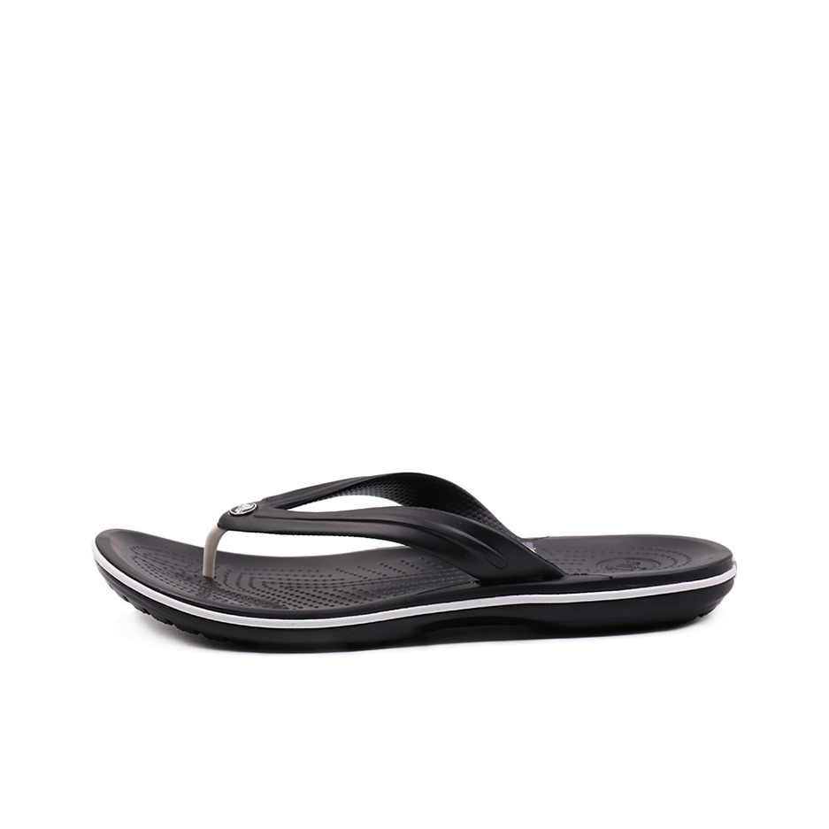 推荐商品：Crocs/卡骆驰 Crocband 卡骆班 防滑耐磨 圆头 休闲运动 平底 防磨 夹趾 沙滩鞋 人字拖 拖鞋 黑色