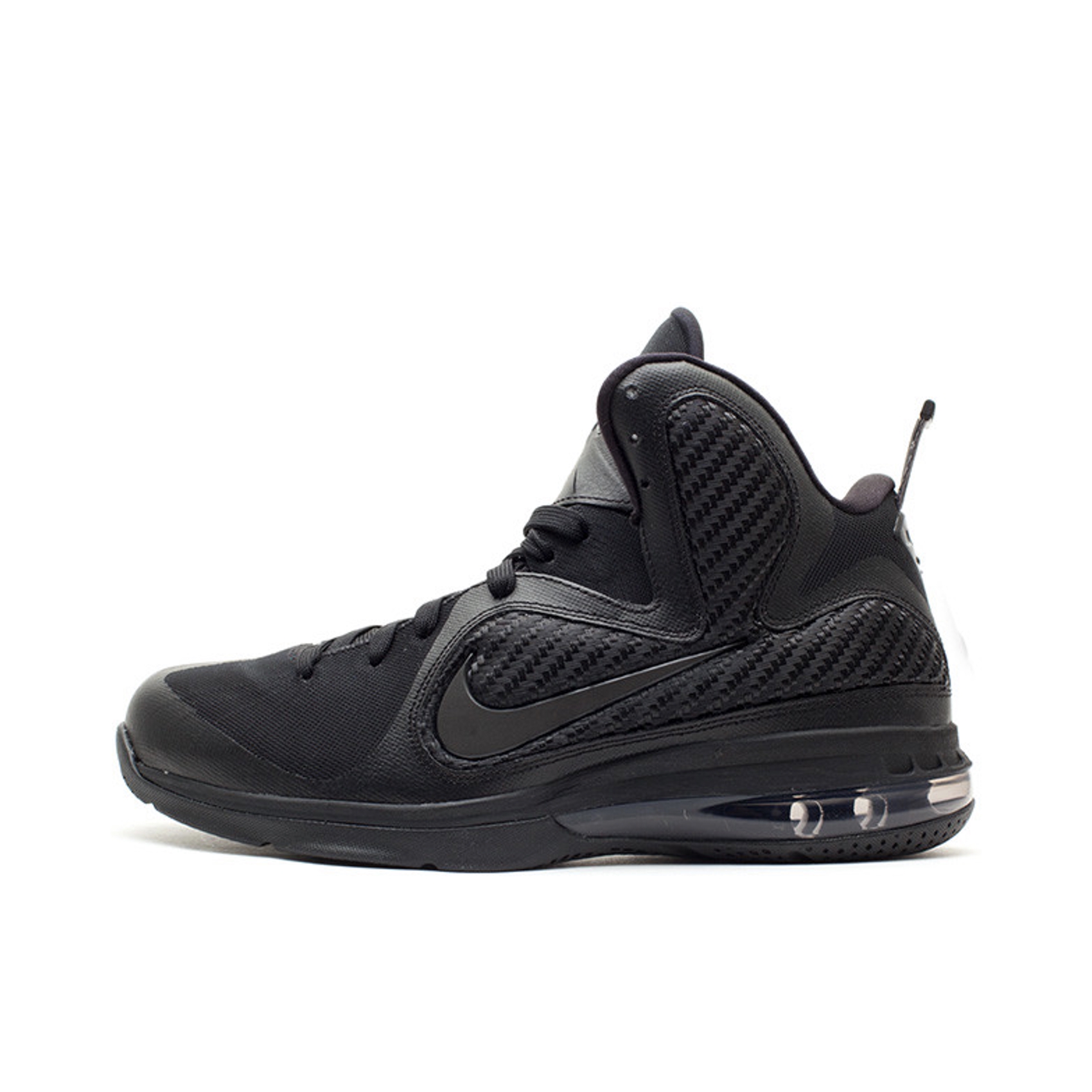 推荐商品：Nike Zoom LeBron 9 詹姆斯 实战 防滑耐磨 包裹性支撑 缓震 圆头 篮球鞋 Triple Black 黑武士