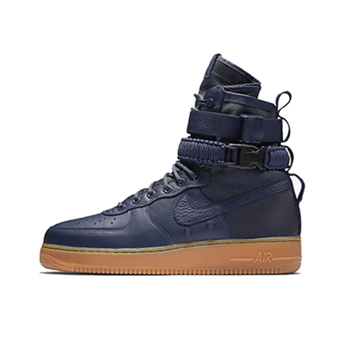 推荐商品：Nike Air Force 1 SF 板鞋 机能缠绕防滑耐磨减震透气复古包裹性 Navy Gum 蓝生胶