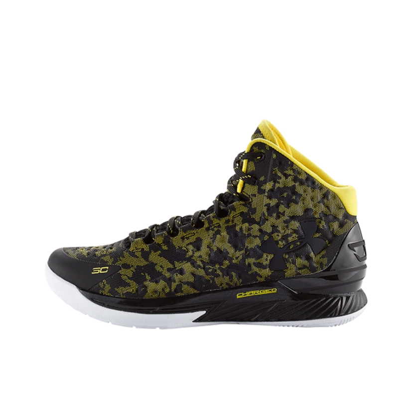 推荐商品：Under Armour/安德玛 Curry 1 缓震 轻便 实战 篮球鞋 Yellow/Black 迷彩