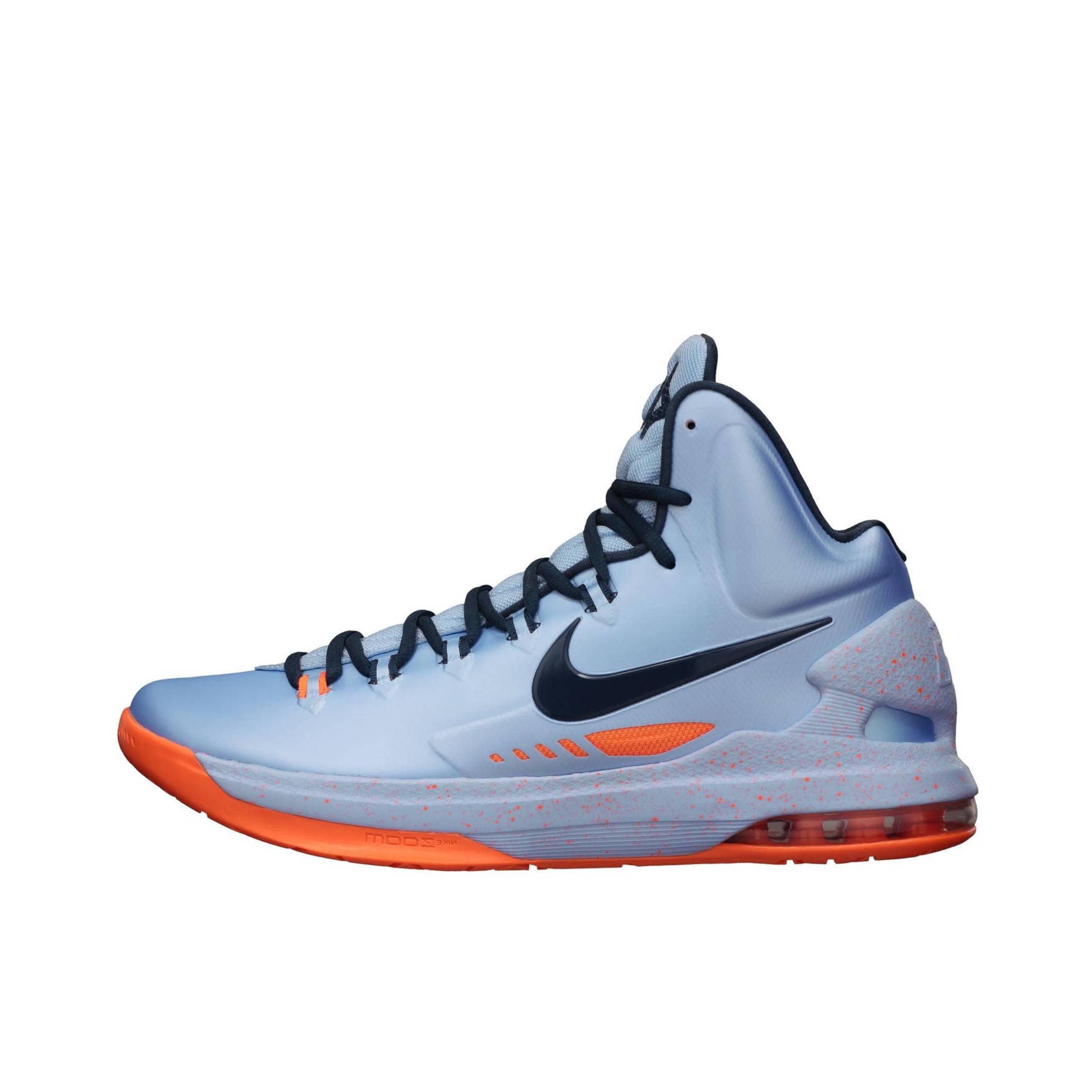 推荐商品：Nike Zoom KD 5 轻便舒适 防滑耐磨 圆头 织物 合成革 实战 篮球鞋 Ice Blue 冰蓝