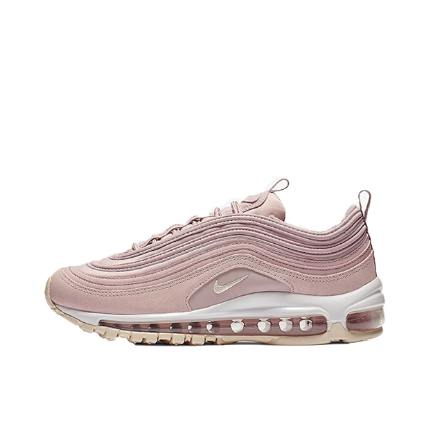 推荐商品：Nike Air Max 97 跑鞋 气垫减震全掌舒适透气防滑耐磨百搭复古织物合成革运动时尚圆头包裹性支撑 Plum Chalk/Particle Rose/Pale Vanilla 灰粉