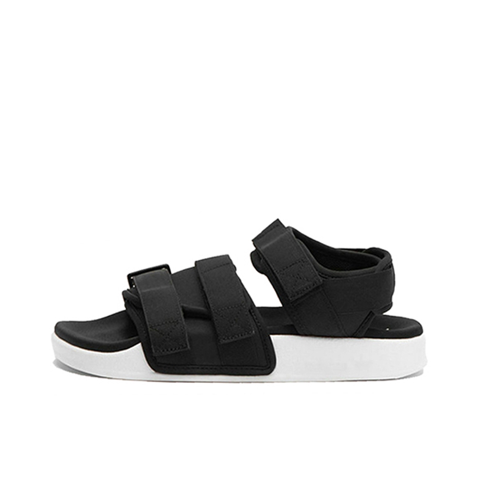 推荐商品：adidas Adilette Sandal 2.0 防滑耐磨 轻便透气 运动沙滩 舒适休闲 魔术贴 凉鞋 Black White 黑白