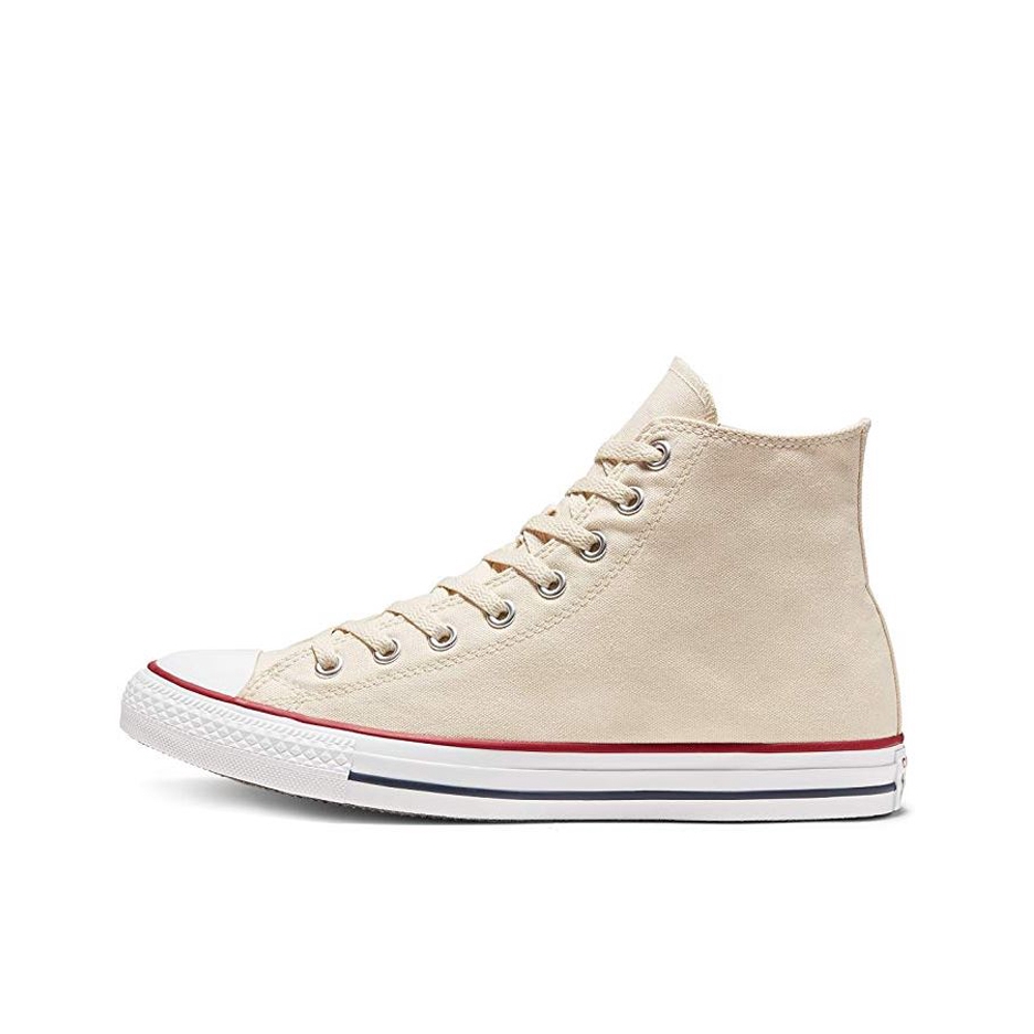 推荐商品：Converse/匡威 Chuck Taylor All Star 帆布鞋 常青款轻便防滑耐磨百搭复古圆头减震贴合高帮 Natural Ivory 高帮/米白色/白色