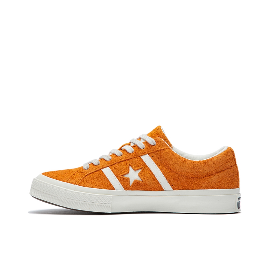 推荐商品：Converse/匡威 One Star 翻毛皮 防滑 复古 星星鞋 板鞋 Yello/White 黄/白