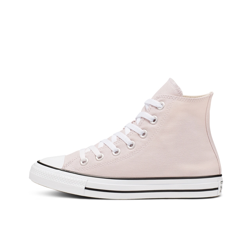 推荐商品：Converse/匡威 Chuck Taylor All Star 帆布鞋 常青款轻便防滑耐磨百搭复古圆头减震贴合高帮 樱花粉/白色