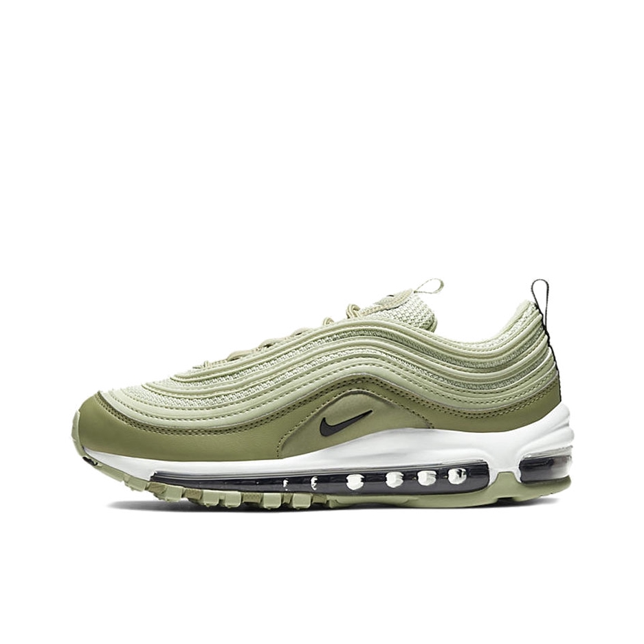 推荐商品：Nike Air Max 97 跑鞋 气垫减震全掌舒适透气防滑耐磨百搭复古织物合成革运动时尚圆头包裹性支撑 Green 绿色