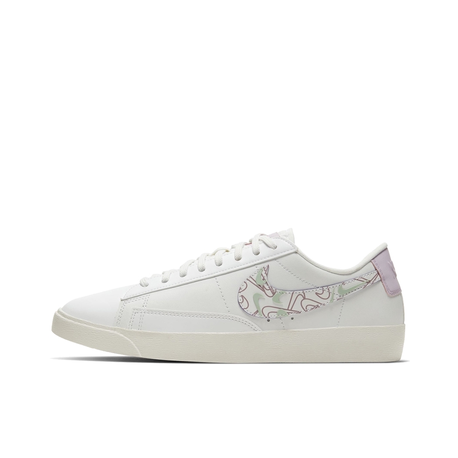 推荐商品：Nike Blazer 板鞋 经典复古防滑舒适百搭 Valentine's Day 白紫绿/情人节Low