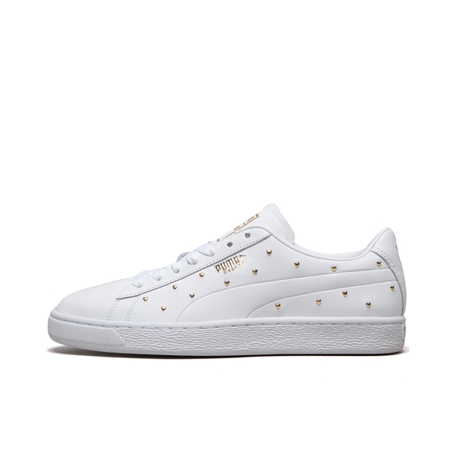 推荐商品：Puma/彪马 Basket Studs 板鞋 舒适耐磨轻便复古 White 白金铆钉