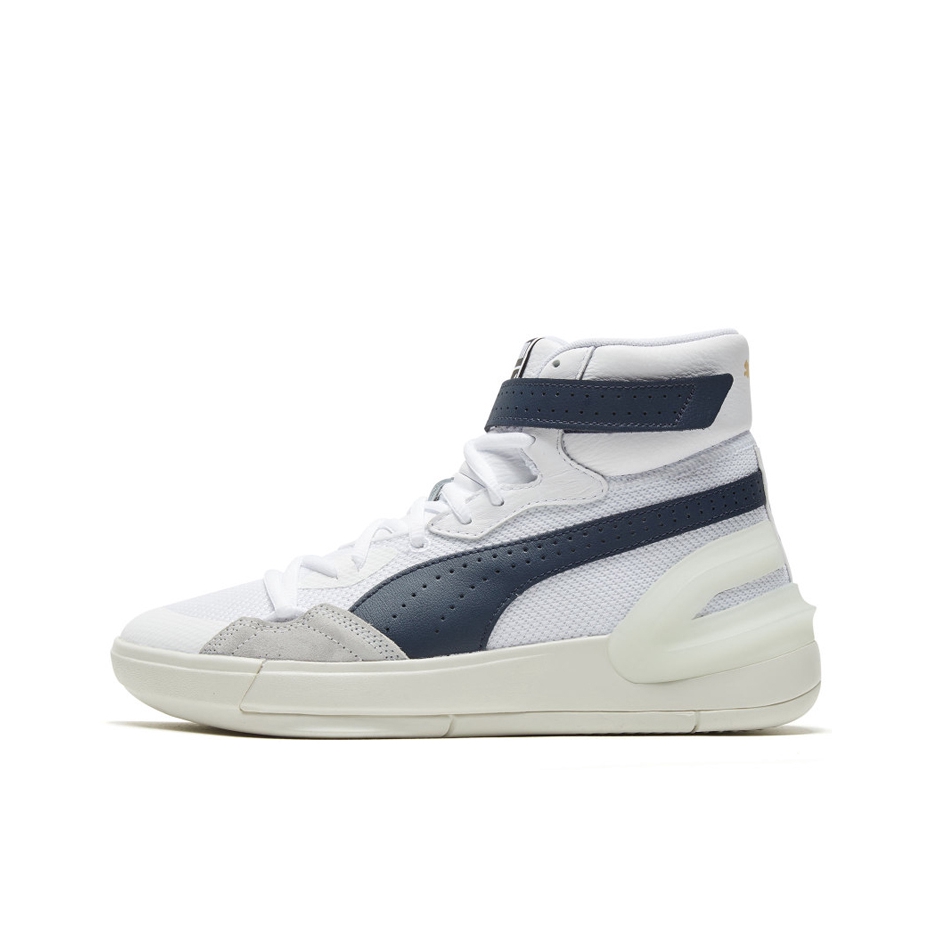 推荐商品：Puma/彪马 Sky Modern 运动休闲鞋 魔术贴实战训练缓震舒适耐磨复古圆头 白/蓝