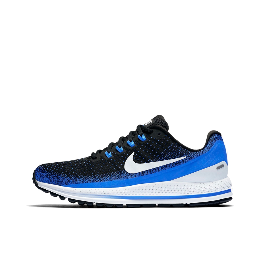 推荐商品：Nike Air Zoom Vomero 13 跑鞋 缓震防滑耐磨支撑网面透气轻便织物休闲运动马拉松 Black Racer Blue 黑蓝
