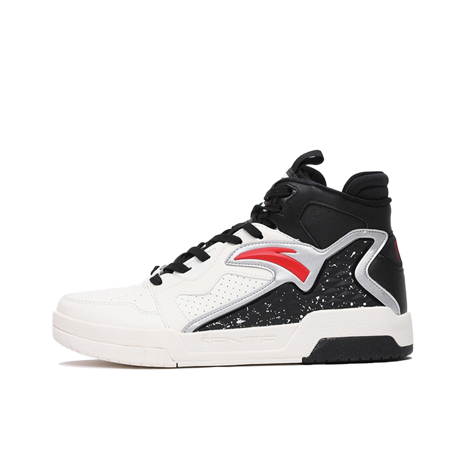 推荐商品：安踏 运动生活系列 防滑耐磨 织物 运动休闲鞋 122118050 男款/象牙白黑红