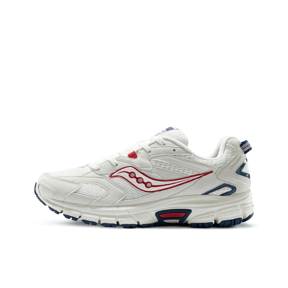 推荐商品：Saucony/索康尼 Cohesion Classic 凝聚 复古 减震 网布透气 防滑耐磨 轻质 织物 合成革 运动 跑鞋 米白兰