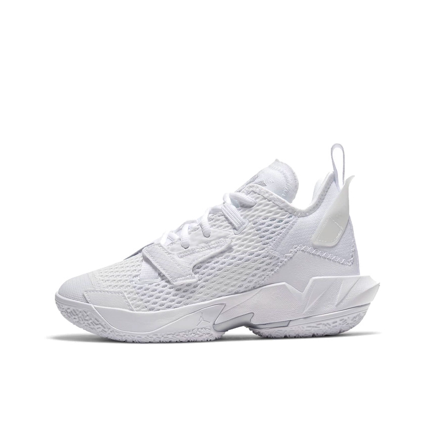 推荐商品：Jordan Why Not Zer0.4 威少4代 缓震透气 防滑耐磨 圆头 实战 潮流百搭 合成革 织物 篮球鞋 GS/全白