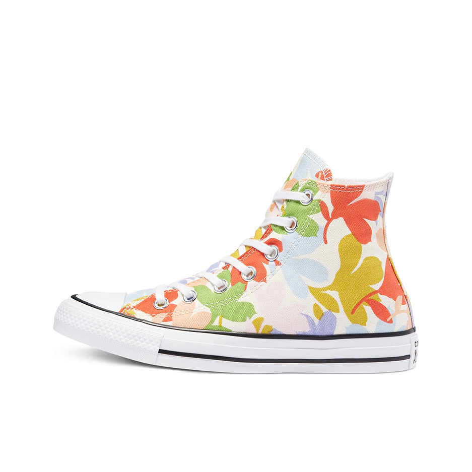 推荐商品：Converse/匡威 Chuck Taylor All Star 帆布鞋 常青款轻便防滑耐磨百搭复古圆头减震贴合高帮 花卉印花