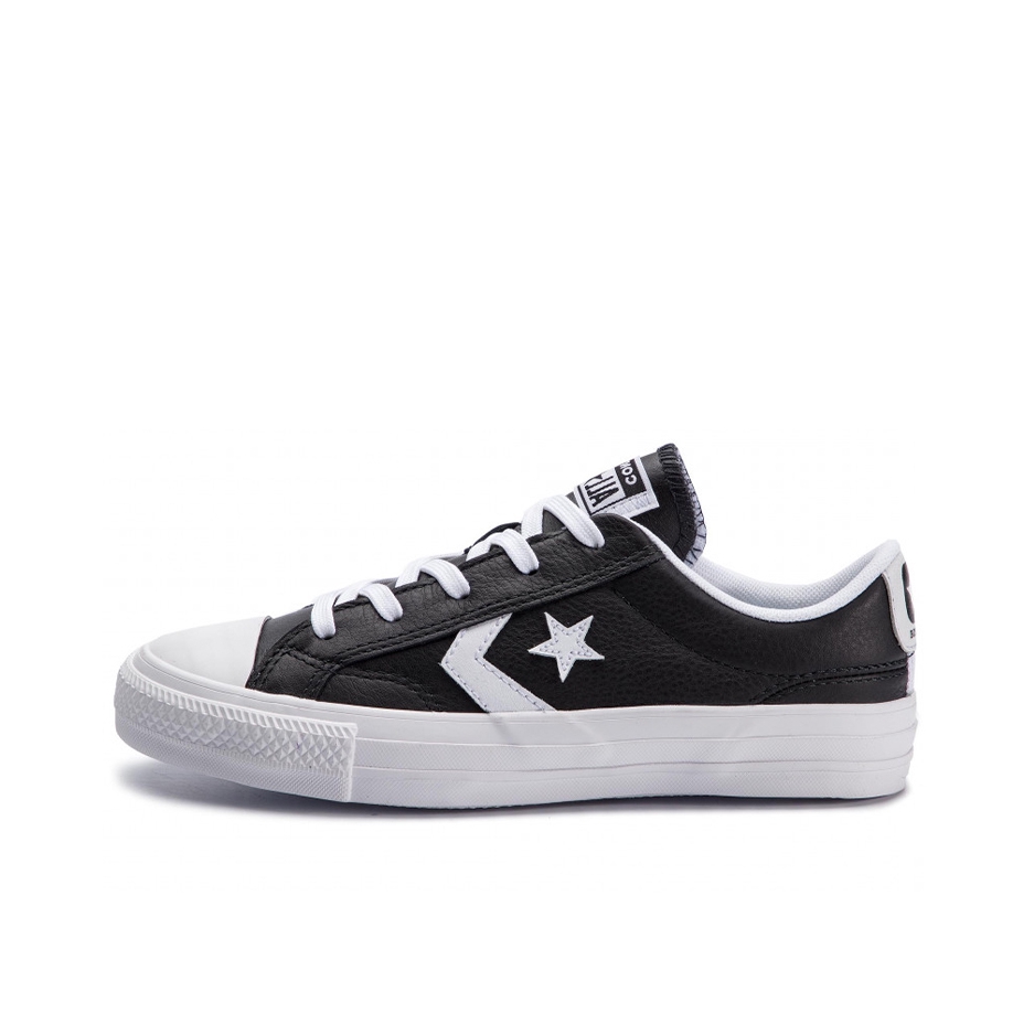 推荐商品：Converse/匡威 Star Player 星箭 防滑耐磨 复古休闲 舒适轻便 简约 板鞋 Intangibles  Black Leather 黑色皮质