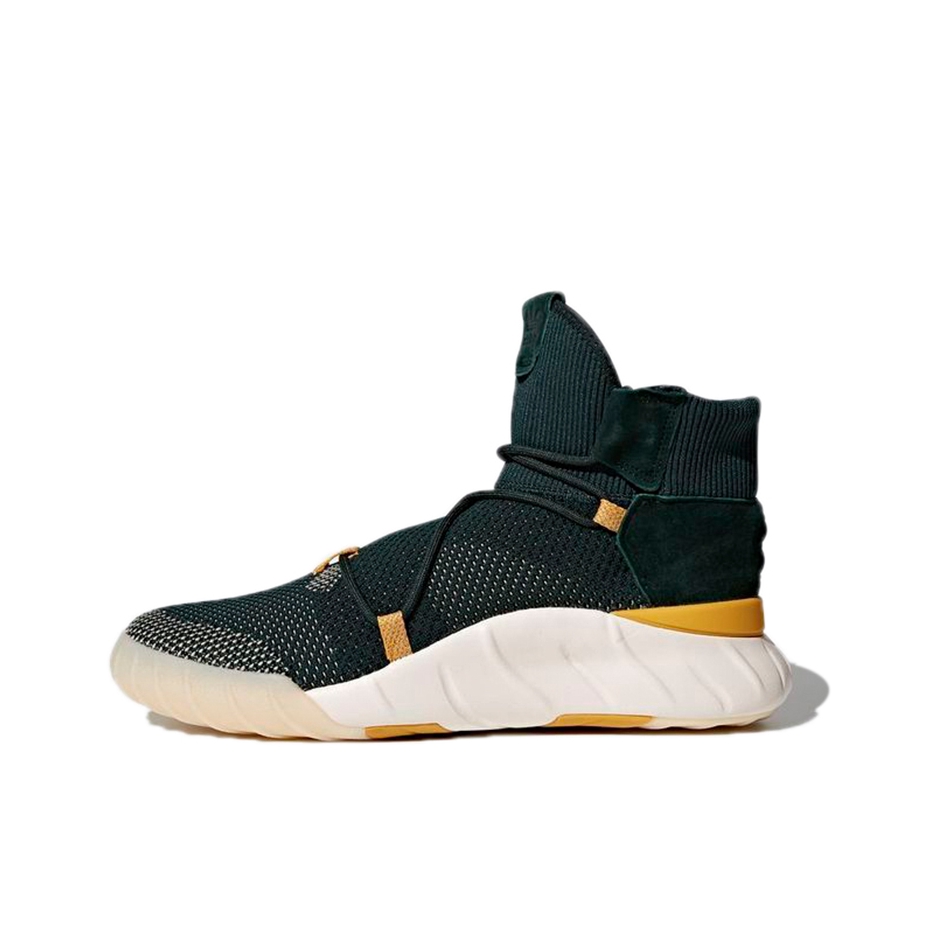 推荐商品：adidas Tubular X 2.0 中高帮 运动休闲鞋 Green/White/Yellow 军绿色